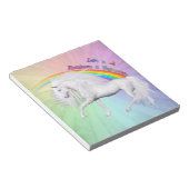 Rainbogen en Unicorns Notitieblok (Schuin)