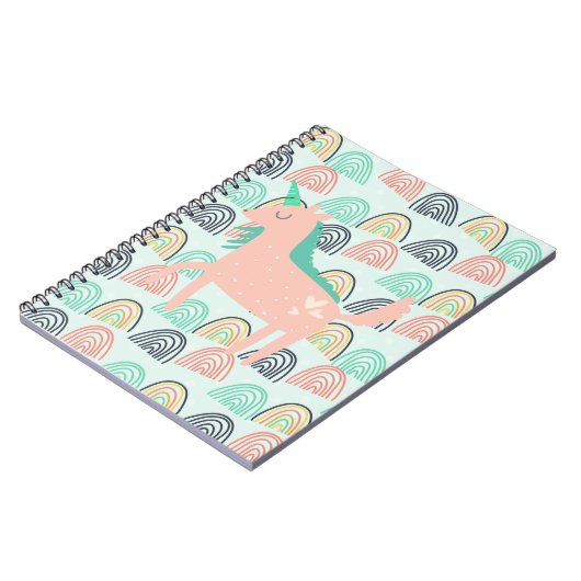 Rainbogen en Unicorns Notitieboek (Linkerzijde)