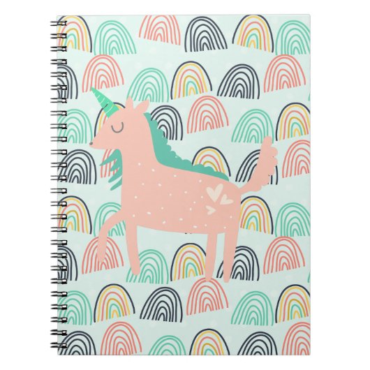 Rainbogen en Unicorns Notitieboek (Voorkant)