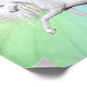 Rainbogen en Unicorns Poster (Hoek)