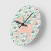 Rainbogen en Unicorns Ronde Klok (Hoek)