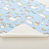Rainbogen en Unicorns Sherpa Deken (3/4)