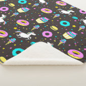 Rainbogen en Unicorns Sherpa Deken (3/4)