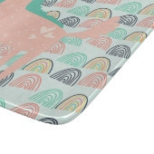 Rainbogen en Unicorns Snijplank (Hoek)