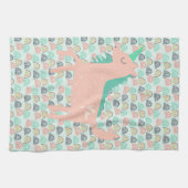 Rainbogen en Unicorns Theedoek (Horizontaal)