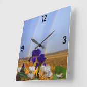 Rainbogen en wandklokken van Irises (Hoek)