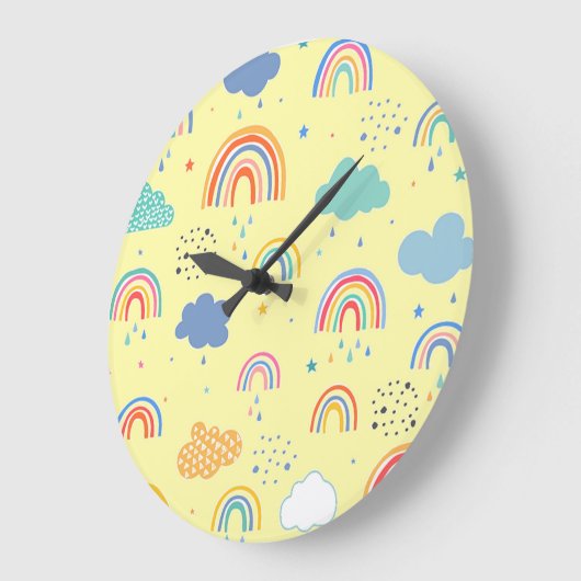 Rainbogen en wolken grote klok (Hoek)