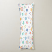 Rainbogen en wolken lichaamskussen (Achterkant (Verticaal))