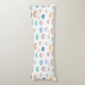 Rainbogen en wolken lichaamskussen (Voorkant Verticaal)