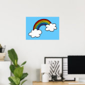 Rainbogen en wolken poster (Thuiskantoor)