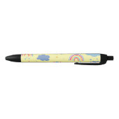 Rainbogen en wolken zwarte inkt pen (Bodem)