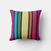 Rainbogen en Zebras Kussen (Achterkant)