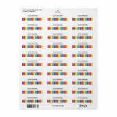 Rainbogen Etiket (Full Sheet)