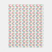 Rainbogen Fleece Deken (Voorkant)