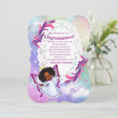 Rainbogen, Fluffy Clouds & Butterfly Congrats card Kaart (Staand voorkant)