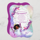 Rainbogen, Fluffy Clouds & Butterfly Congrats card Kaart (Voorkant / Achterkant)