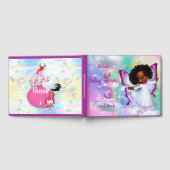 Rainbogen, fluffy clouds en Butterfly Baby Girl Gastenboek (Volledig)