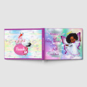 Rainbogen, fluffy clouds en Butterfly Baby Girl Gastenboek (Volledig)