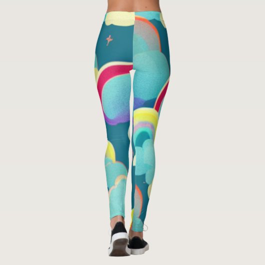 Rainbogen met leggings van wolken (Achterkant)