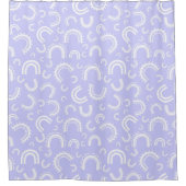 rainbogen met periwinkle boho douchegordijn (Voorkant)