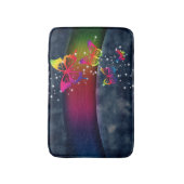 Rainbogen op Butterflies Badmat (Voorkant Verticaal)