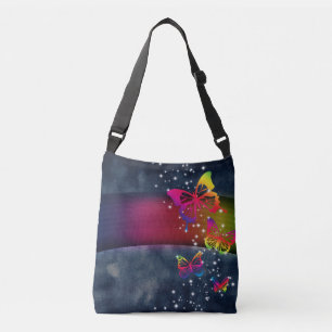 Rainbogen op Butterflies Crossbody Tas