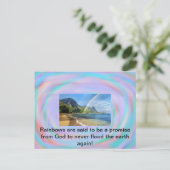 Rainbogen op een Briefkaart (Staand voorkant)