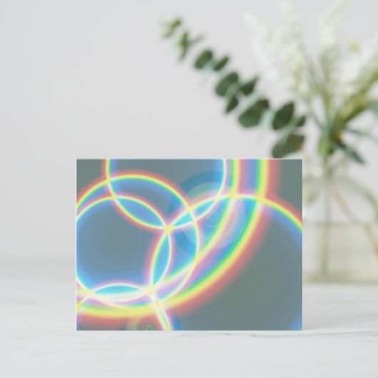 Rainbogen, regenbogen, overal Briefkaart (Staand voorkant)