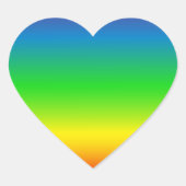 Rainbogen! Show je liefde! Hart Sticker (Voorkant)