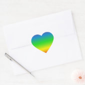 Rainbogen! Show je liefde! Hart Sticker (Envelop)