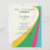 Rainbogen, Unicorn en een verjaardag! Kaart (Achterkant)