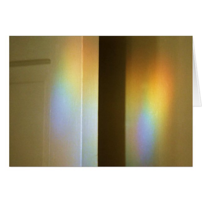 Rainbogen van de rism op de deur en de muur (Voorkant Horizontaal)