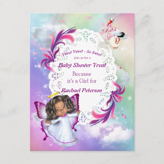 Rainbogen, vloeiende wolken en vlindervliegers, Ba Briefkaart (Voorkant)