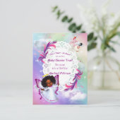 Rainbogen, vloeiende wolken en vlindervliegers, Ba Briefkaart (Staand voorkant)