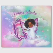 Rainbogen, wolken uit vloeisel, Baby shower van st Cadeaupapier (Vlak)