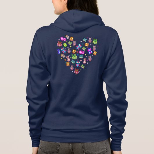 Rainboleuiken houden van hart hoodie (Achterkant)