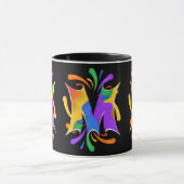 Rainbooboogbrief M Monogram Abstract Mok (Midden)