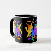 Rainbooboogbrief M Monogram Abstract Mok (Voorkant links)