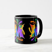 Rainbooboogbrief M Monogram Abstract Mok (Voorkant rechts)