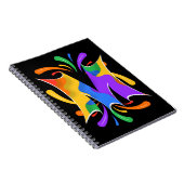 Rainbooboogbrief M Monogram Abstract Notitieboek (Rechterzijde)
