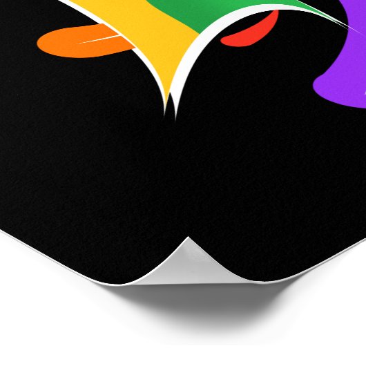 Rainbooboogbrief M Monogram Abstract Poster (Hoek)