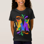 Rainbooboogbrief M Monogram Abstract T-shirt (Voorkant)