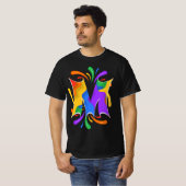 Rainbooboogbrief M Monogram Abstract T-shirt (Voorkant volledig)