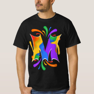 Rainbooboogbrief M Monogram Abstract T-shirt