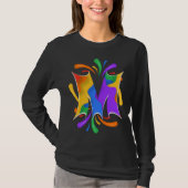 Rainbooboogbrief M Monogram Abstract T-shirt (Voorkant)