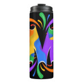 Rainbooboogbrief M Monogram Abstract Thermosbeker (Voorkant)
