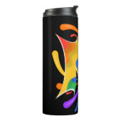 Rainbooboogbrief M Monogram Abstract Thermosbeker (Gedraaid links)