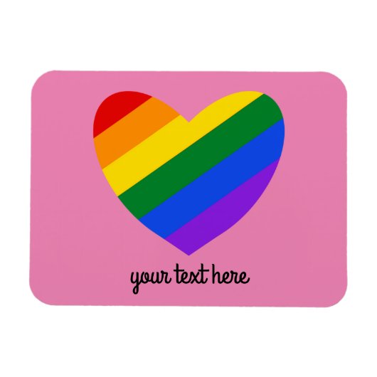 Rainboobooghart #1 Magnet Magneet (Horizontaal)