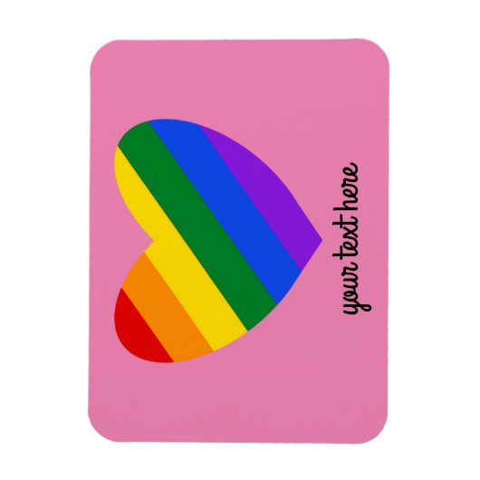 Rainboobooghart #1 Magnet Magneet (Verticaal)