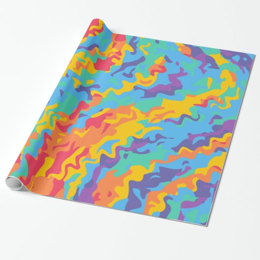Rainboog abstract papier voor digitale druk (Uitgerold)